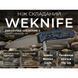 Ніж складаний туристичний Weknife Dressytak (8.6 см) Bohler M390 / Titanium синій