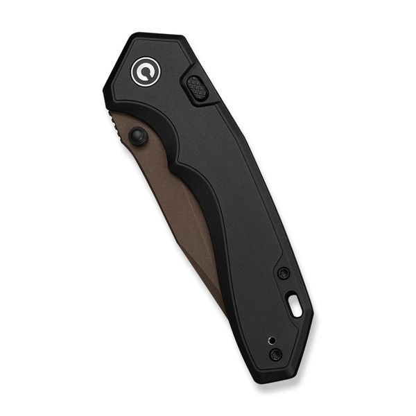 Ніж складаний туристичний Civivi Elite Brova, (8.7 см) CPM S35VN / Aluminum чорний 75360 фото