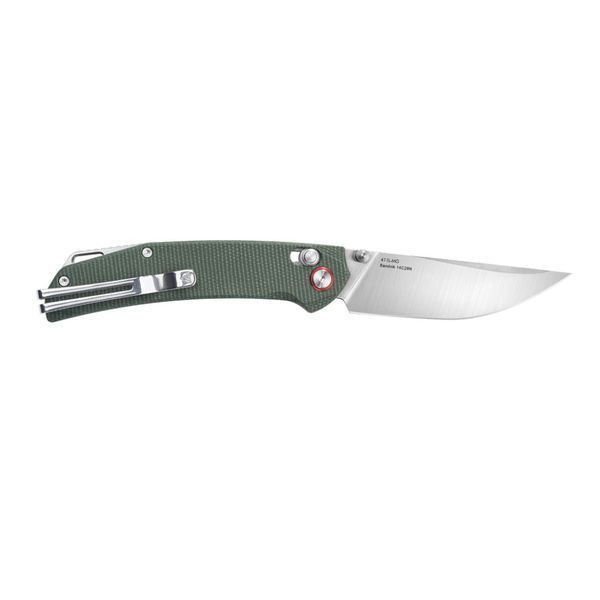 Ніж складаний туристичний SRM Asika 411L-MG (8.8 см) 14C28N / Micarta зелений 72277 фото