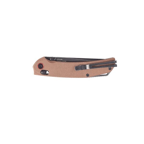 Ніж складаний туристичний SRM Asika 411L-MN (8.8 см) 14C28N / Micarta коричневий 72278 фото