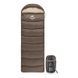 Спальник з капюшоном Naturehike U250S NH20MSD07, (0&deg;C), правий, коричневий