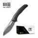 Ніж складаний туристичний WE Knife Ignio Mystery Box Ignio Mystery Box, (8.39 см) Damasteel (Hakkapella) / 6AL4V Titanium чорний