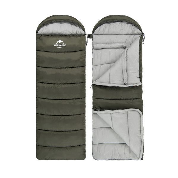 Спальник з капюшоном Naturehike U350 NH20MSD07, (1&deg;C), лівий, коричневий