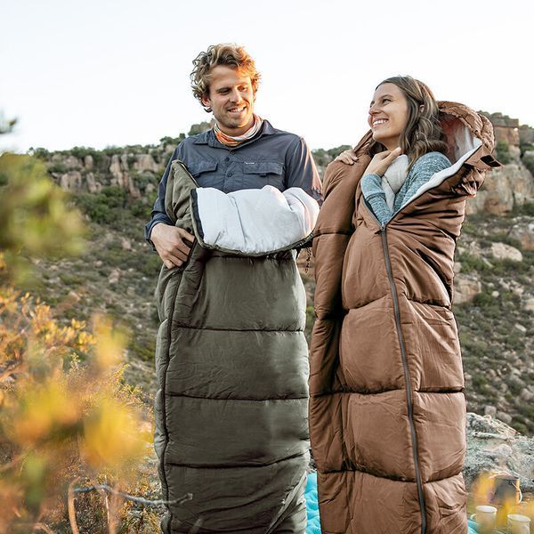 Спальник з капюшоном Naturehike U350 NH20MSD07, (1&deg;C), лівий, коричневий