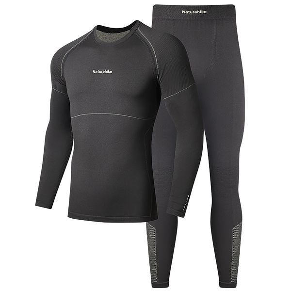 Комплект термобілизни чоловічої Naturehike CYY2342GC010, демісезон, розмір XXL, графіт 67737 фото