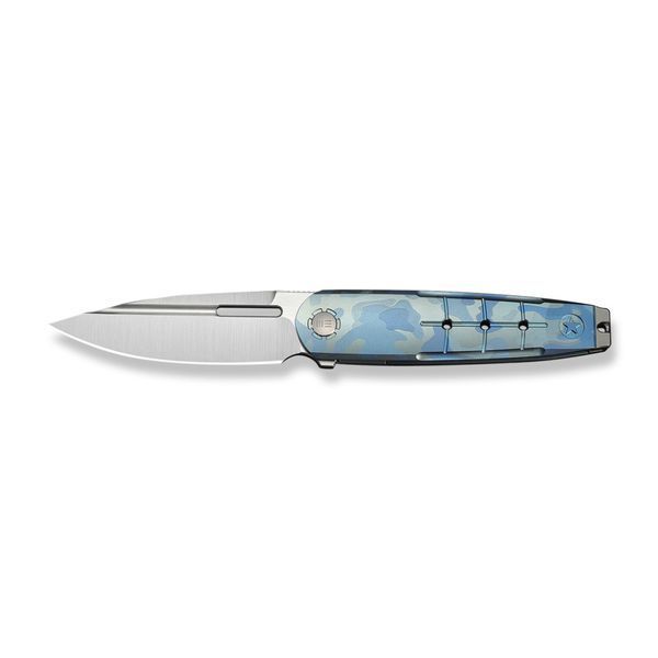Ніж складаний туристичний Weknife Hull (9.9 см) Bohler M390 / Titanium синій