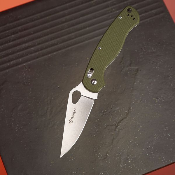 Ніж складаний туристичний Ganzo G729 (8.7 см) 440C / G10 зелений 44675 фото