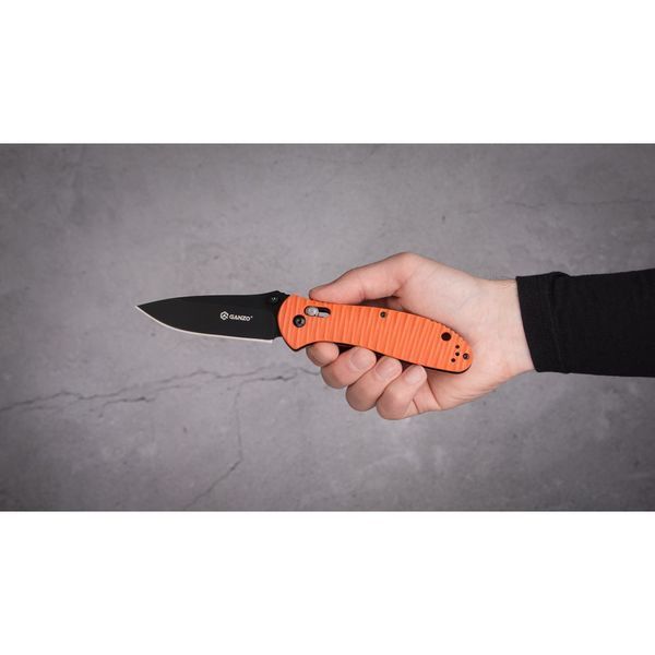 Ніж складаний туристичний Ganzo G7393P (8.7 см) 440C / G10 помаранчевий текстурований 44286 фото