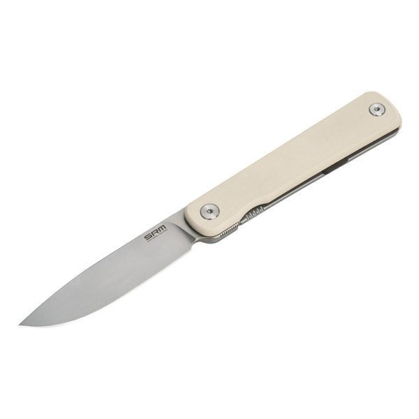 Ніж складаний туристичний SRM Palfrey 135L-GT (8.3 см) 14C28N / G10 білий