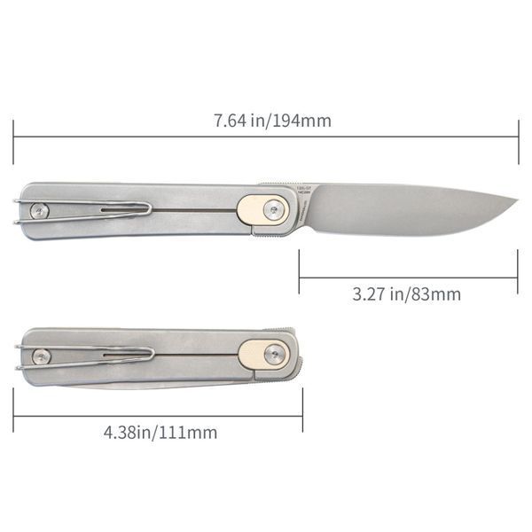 Ніж складаний туристичний SRM Palfrey 135L-GT (8.3 см) 14C28N / G10 білий
